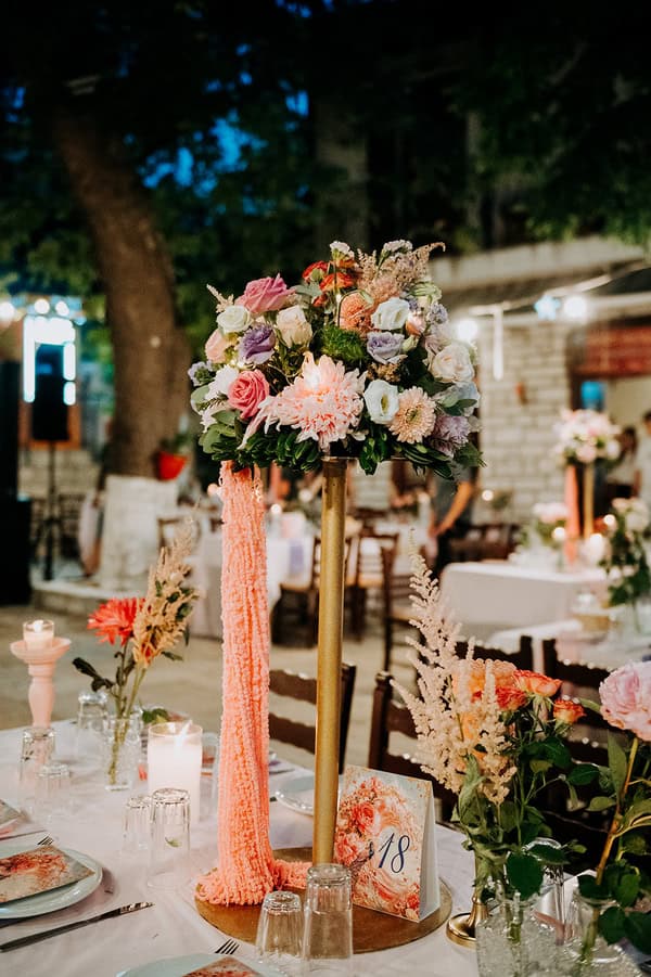 Romantic Summer Baptism Peacock Theme