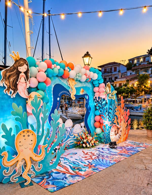 Stunning Twin Baptism Mermaid Diver Seaside